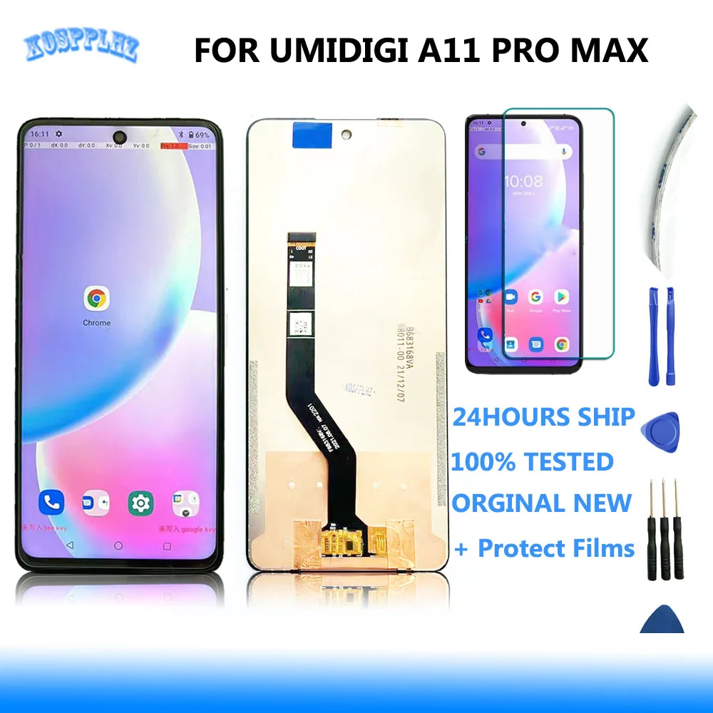 For Umidigi A11 Pro Max Lcd Display + Touch Screen Assembly