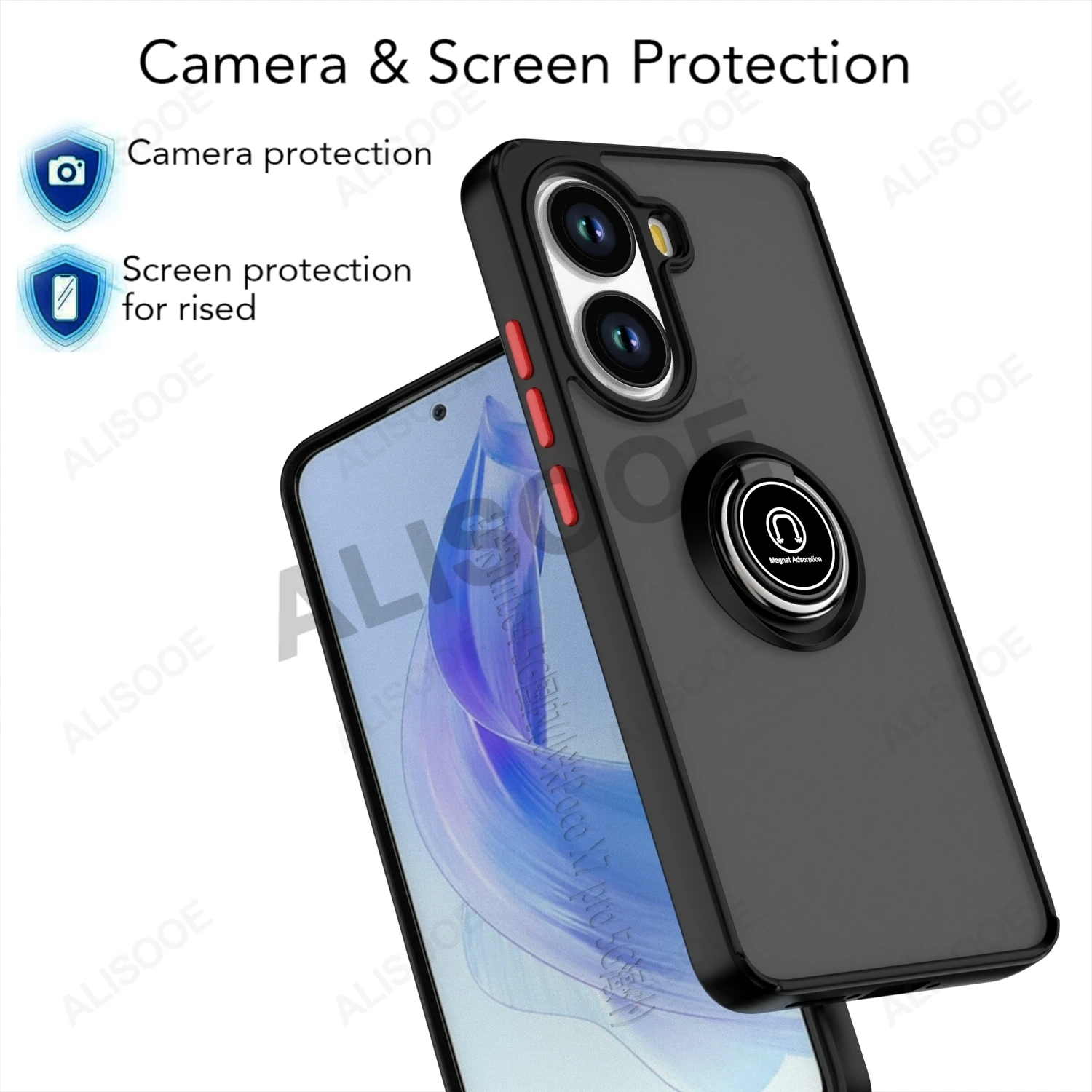 Kickstand Armor Ring Holder Shockproof Protective Case