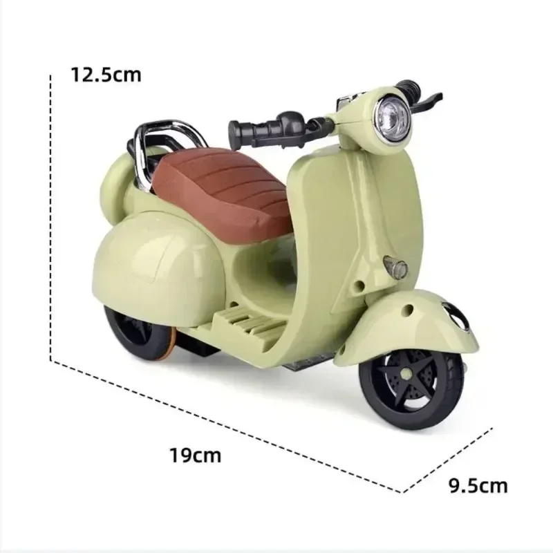 Mini Electric Motorcycle Toy Lights Music Doll Accessories for Children