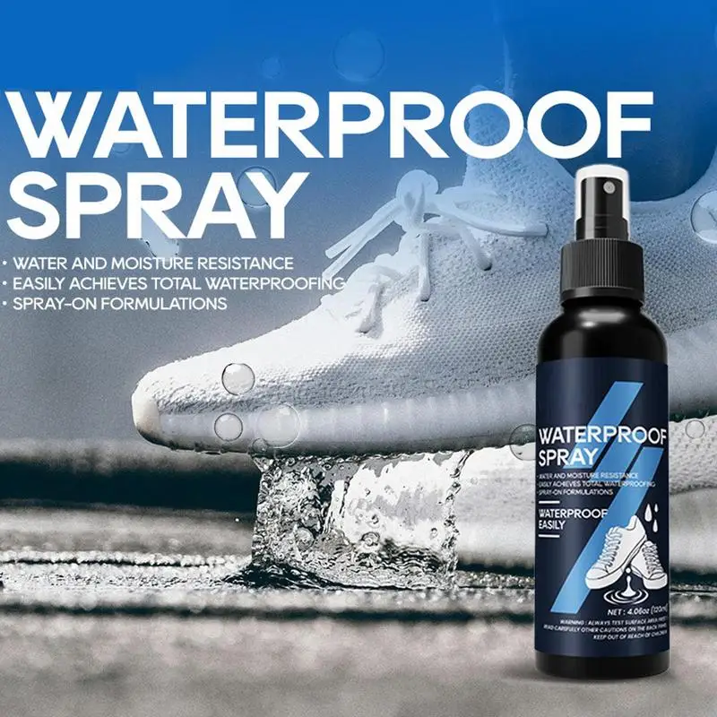 Shoe Protector Spray 120ml Rain and Stain Waterproof Shoe Spray Fabric Water Shield Waterproofing for Hunting Hiking