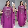Abayas pour femmes dubaï luxe 2024 mousseline de soie Boubou robe de mode musulmane Caftan Marocain Occasions de fête de mariage Djellaba Femme