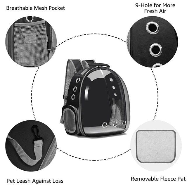 Large-capacity transparent Pet Cat Carrying Bag backpack out portable space capsule shoulder cat bag pet bag Carrier for Travel 3