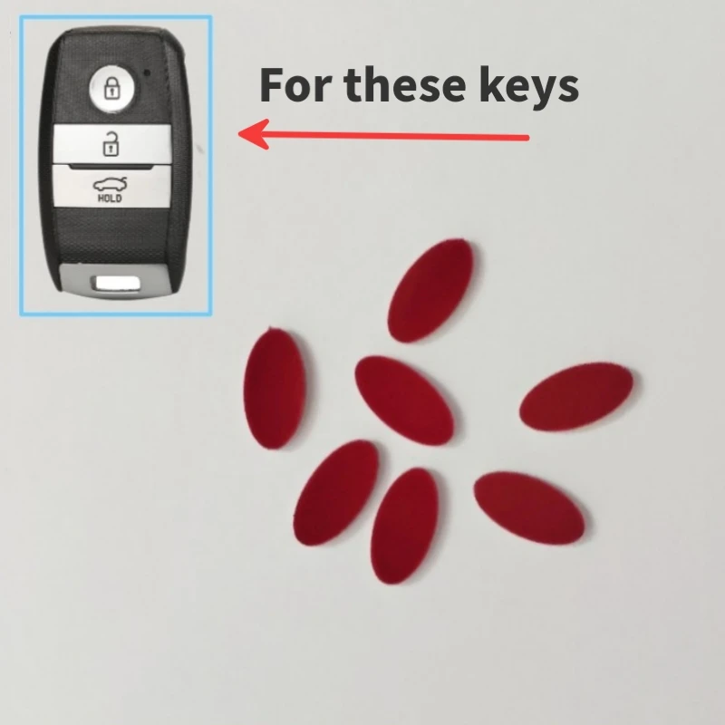 DIY Emblem Replacement Sticker Emblem For KIA remote key shell 14.3*7mm key case car key shell key cover folding car key shell fob cover key fob replacement car badges sticker