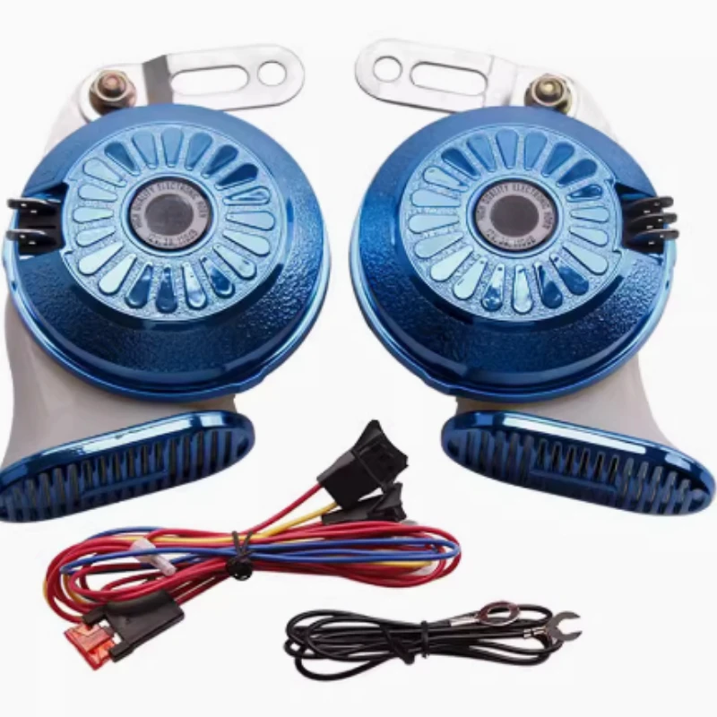 

Three tone horn, car mounted multi tone car motorcycle electric horn 12v24V