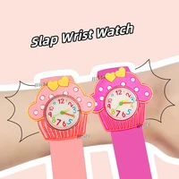 Baby Watch 3D Cartoon Kids Birthday Gift Girl Boy Children Study Time Toy Clock Free Spare Battery 2