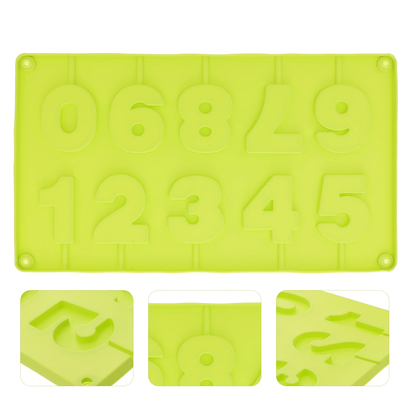 

Silicone 0- Tray Grade Arabic Numerals for Birthday Cake Decoration