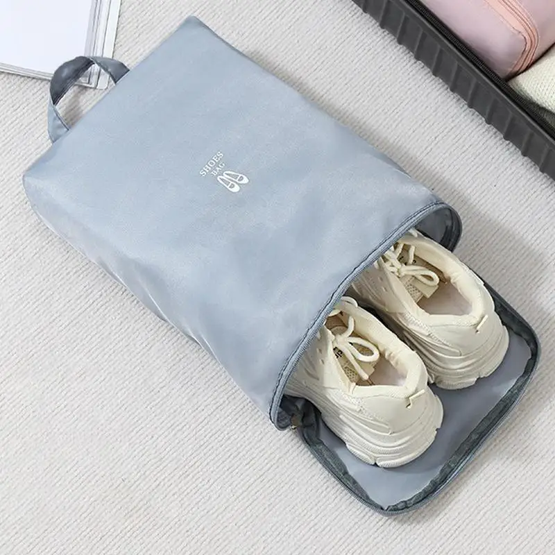 Shoe Bags for Travel Foldable Waterproof Shoe Pouches Organizer Lightweight Oxford Cloth Pouch with Large Capacity for Traveling