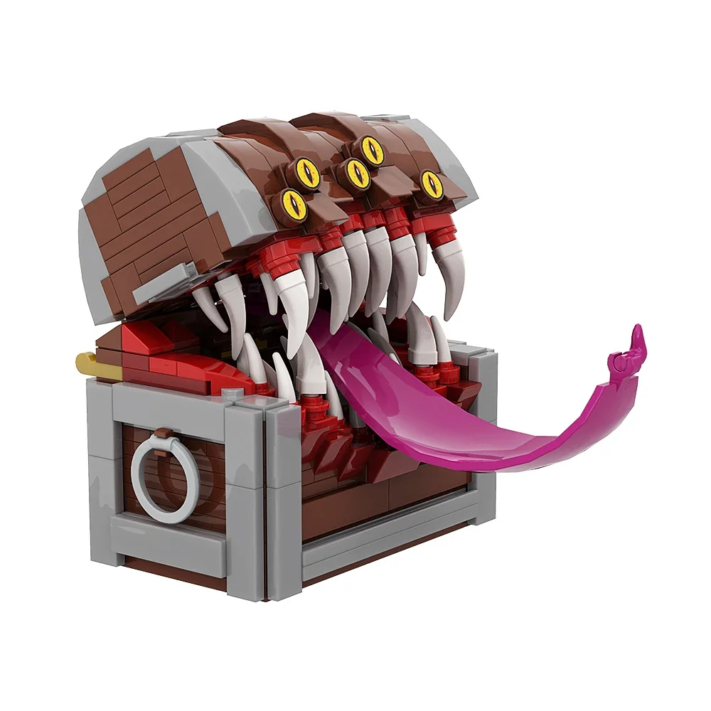 

Игрушка MOC Dragoned And Dungeoneds, имитирующая грудь, Yaranzo, монстр, строительные блоки для пиратской коробки, кирпичи, детская игрушка, подарок для детей