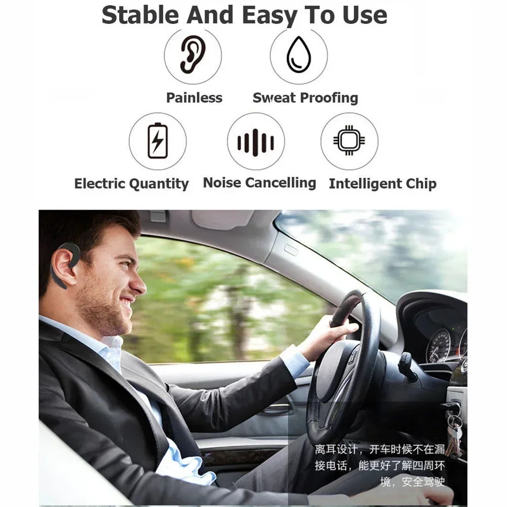 Universal Bone Conduction Earphone Wireless Bluetooth 4.2 Sports Stereo Headset For Laptop Tablet For Xiaomi Iphone 7 8 X