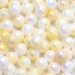 Vibrant Rainbow Acrylic Round Beads for DIY Jewelry & Crafting (7)