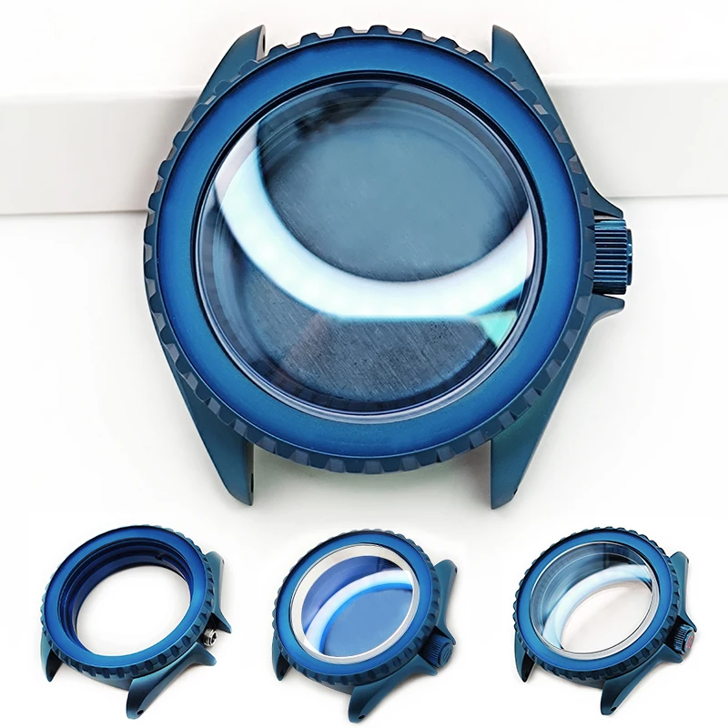 1 Pz 20ATM Doppio Vetro Zaffiro A Cupola Orologio Vintage - Foto 2