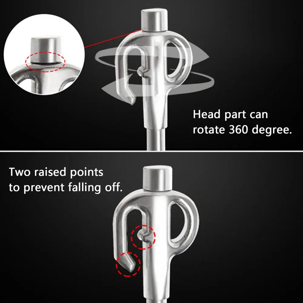 Dog Stake Dog Tie Out Stake 360 Swivel 360 Swivel Dog Tie Out Stake Dog Anchor Max Weight 66LB Tent Stake For Camping Yard &