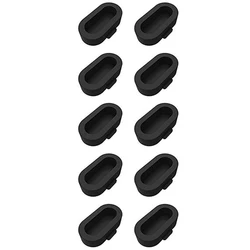 Compact USB Charging Cable with Dust Plug Cover (Black Plugs)