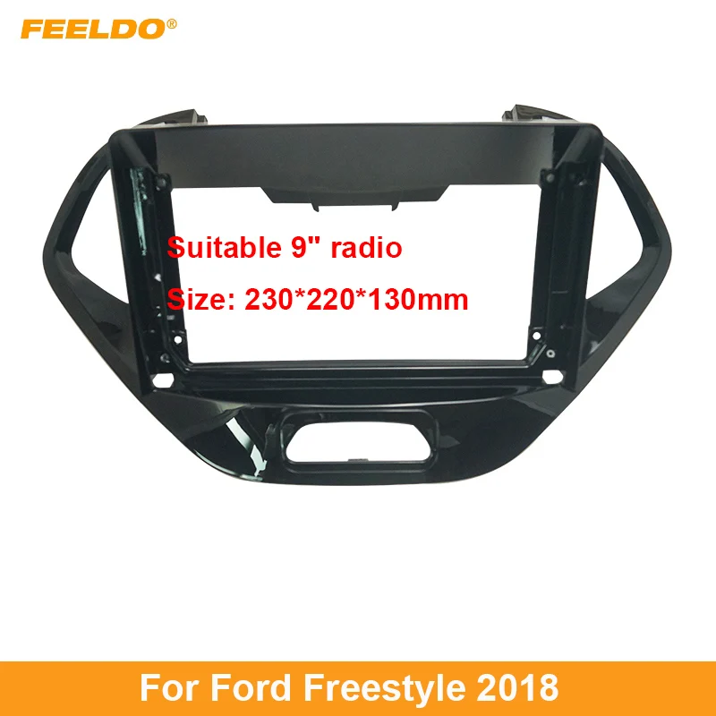 

Автомобильная 9 дюймовая аудиопанель 2Din, рамка Fascia Для Ford Freestyle 2018, большой экран, радио, стереопанель, крепление для приборной панели, рамка в комплекте