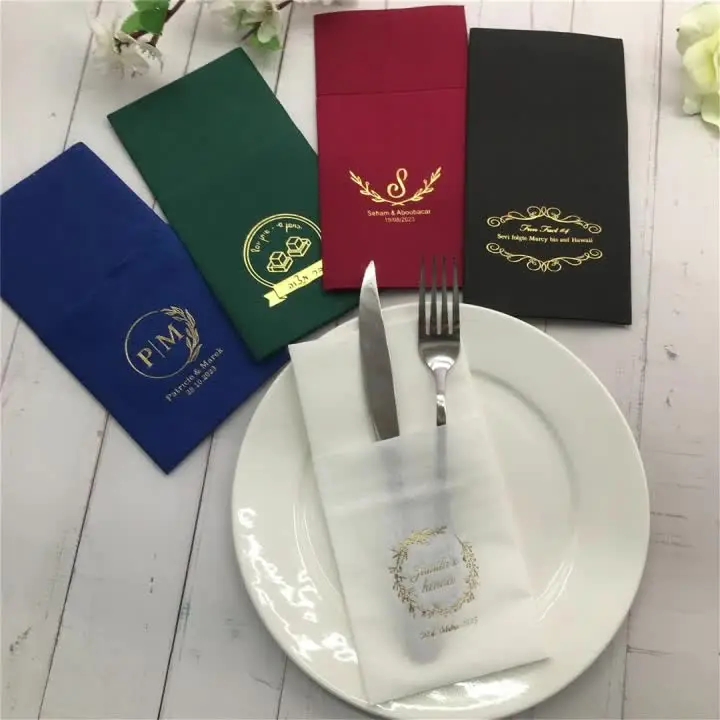 80шт персонализированные салфетки DINNER Bedruckte Servietten Hochzeit свадебные