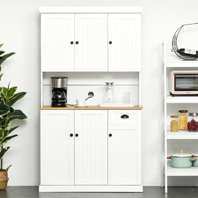 White microwave sale stand with storage
