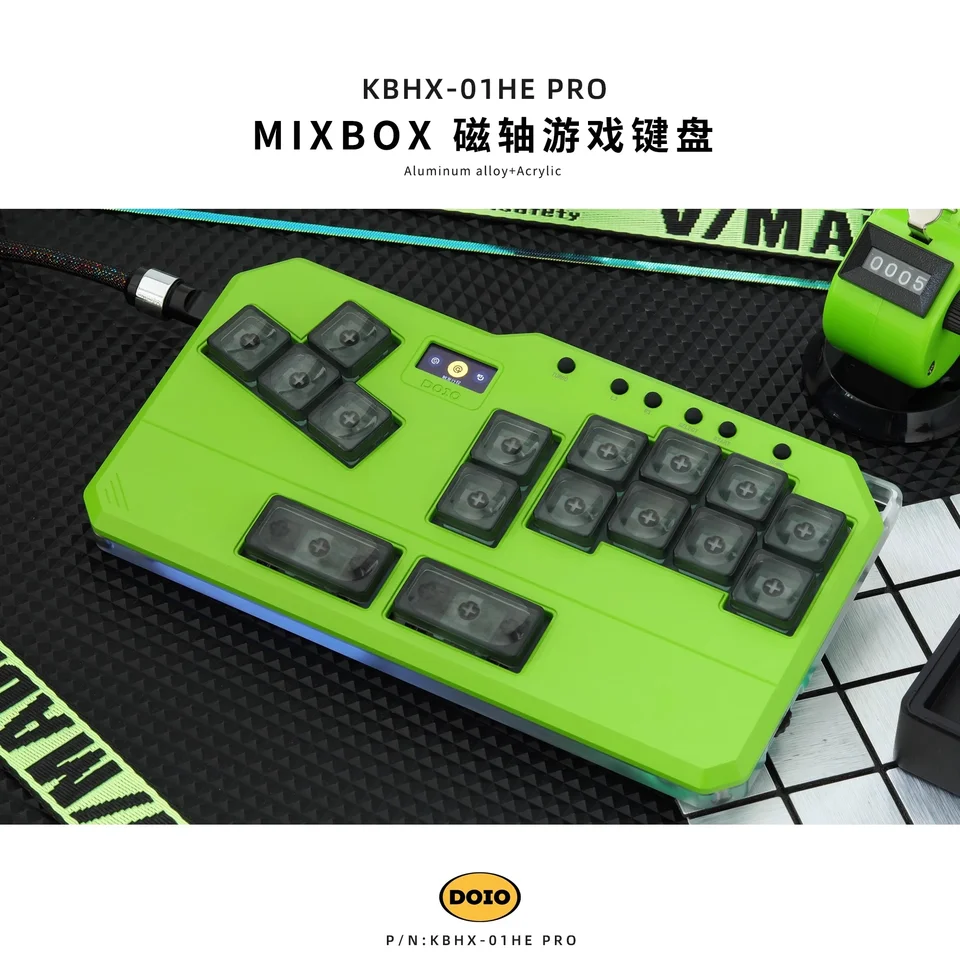 レバーレスコントローラー DOIO HITBOX KBHX-01HE PRO DOIO Mini Hitbox MIXBOX KBHX-01HE PRO 磁気スイッチキーボード