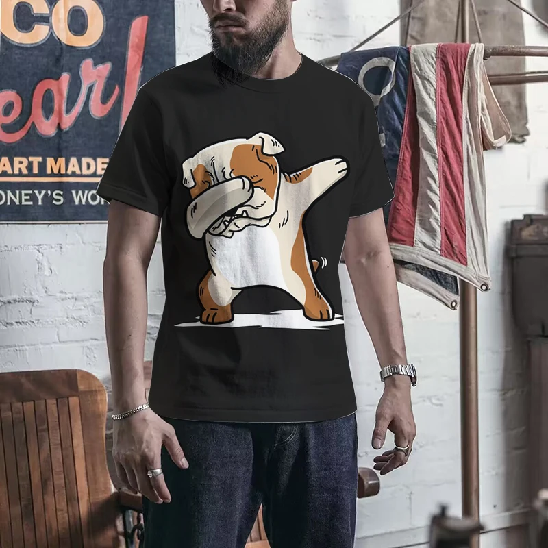 

New Puppy 3D Printed T-shirt For Men's Fun And Novel T-shirt O-neck Short Sleeve Top 2024 Summer Unisex Fashion Street Clothing