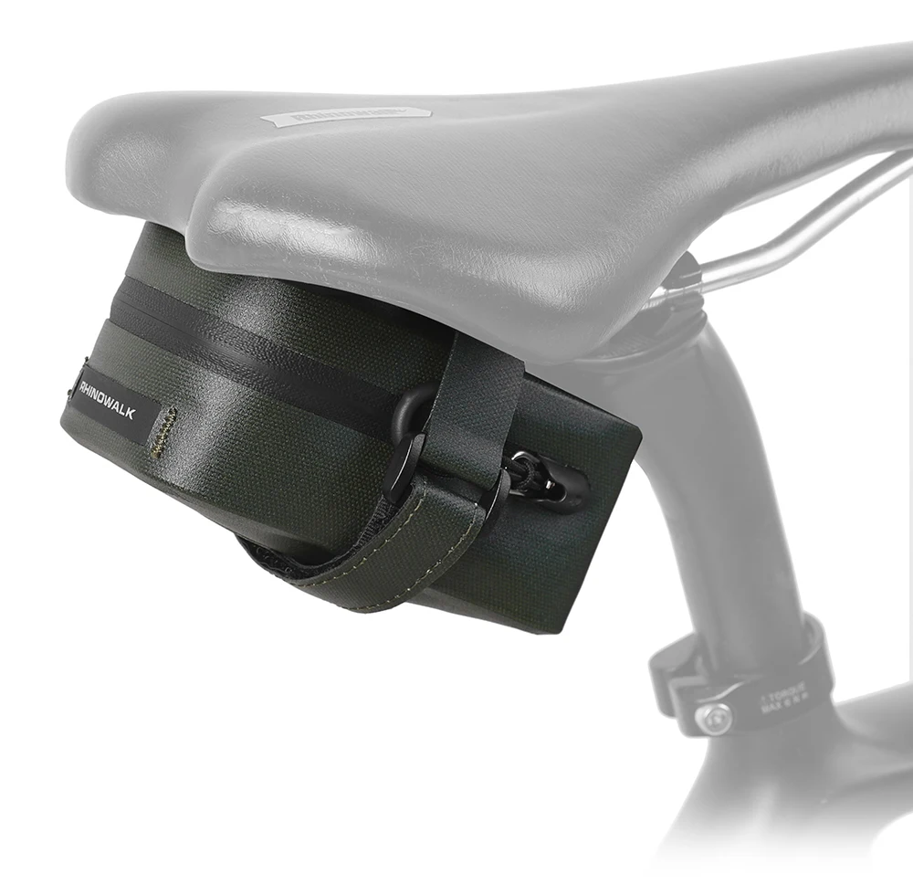 Rhinowalk Fahrrad Mini Sattelstütze Tasche Satteltasche 0,4 l stoßfest wasserdicht MTB Radfahren Rucksack Hecktasche Zubehör – Detail 20