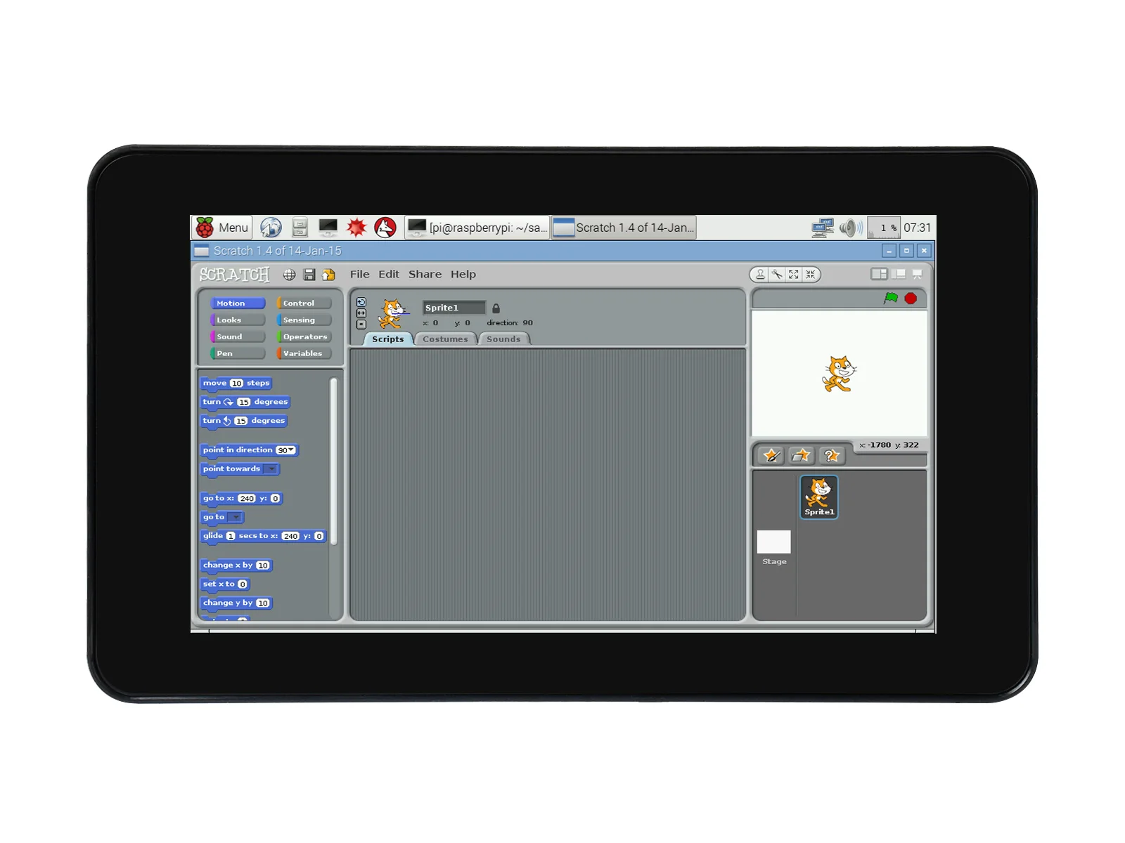 Waveshare 7 ġ 뷮  ġ IPS ÷ 󽺺 , 1024  600, DSI ̽ ȭ , ȣ ̽ 