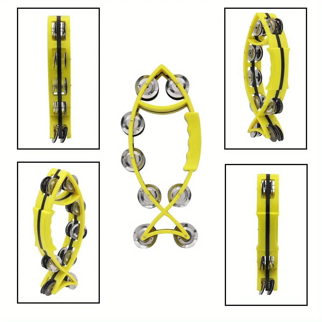 Handbell Fish-shaped Rattles Tambourine
