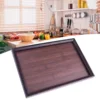 Elegant Wooden Rectangular Tea-Tray Solid Wood Tray Tea Cups Trays Stand Tray Wooden Hotel Dinner Plates Storage-Tray Tableware 4