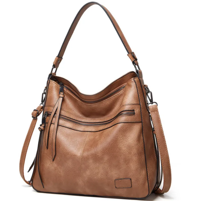 Leather Shoulder Soft One Bag Large Capacity Versatile Handbags For Women Casual High-Quality Messenger Crossbody Luxury Fashion