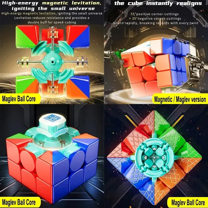 MoYu RS3M V5 3X3 Magnetic Magic Speed Cube Professional Fidget Toys RS3 M 2023 V5 Cubo Magico Puzzle 3