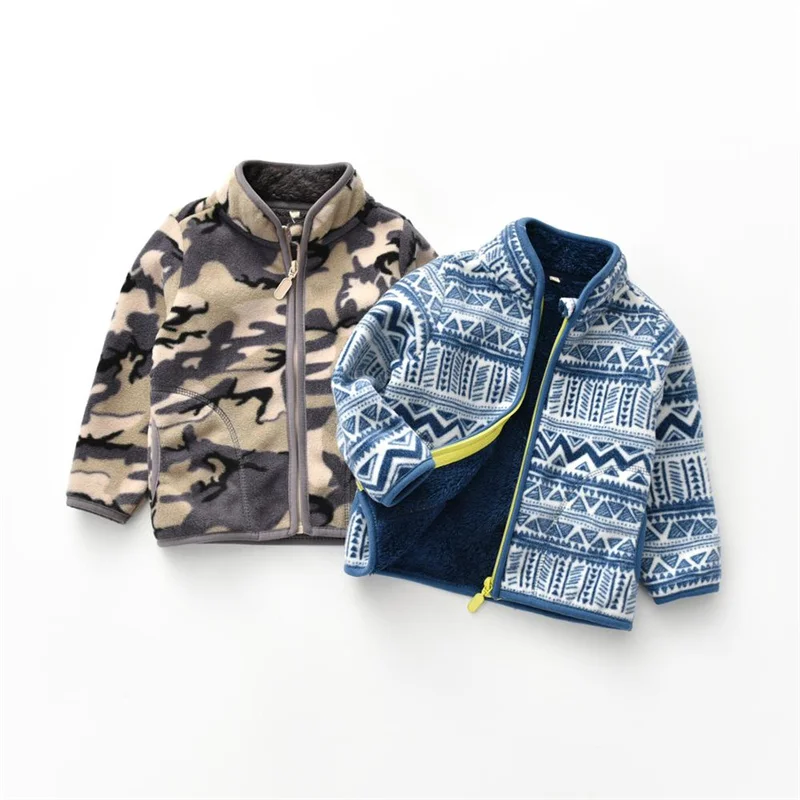 New Spring Autumn Children Kids Jackets Outwear Baby Boys Polar Fleece Soft Warm Jacket