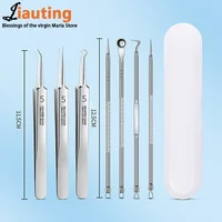Ultra-Fine Cell Pimples Blackhead Stainless Steel Clip Tweezers Beauty Salon Special Scraping Closing Artifact Acne Needle Tool 2