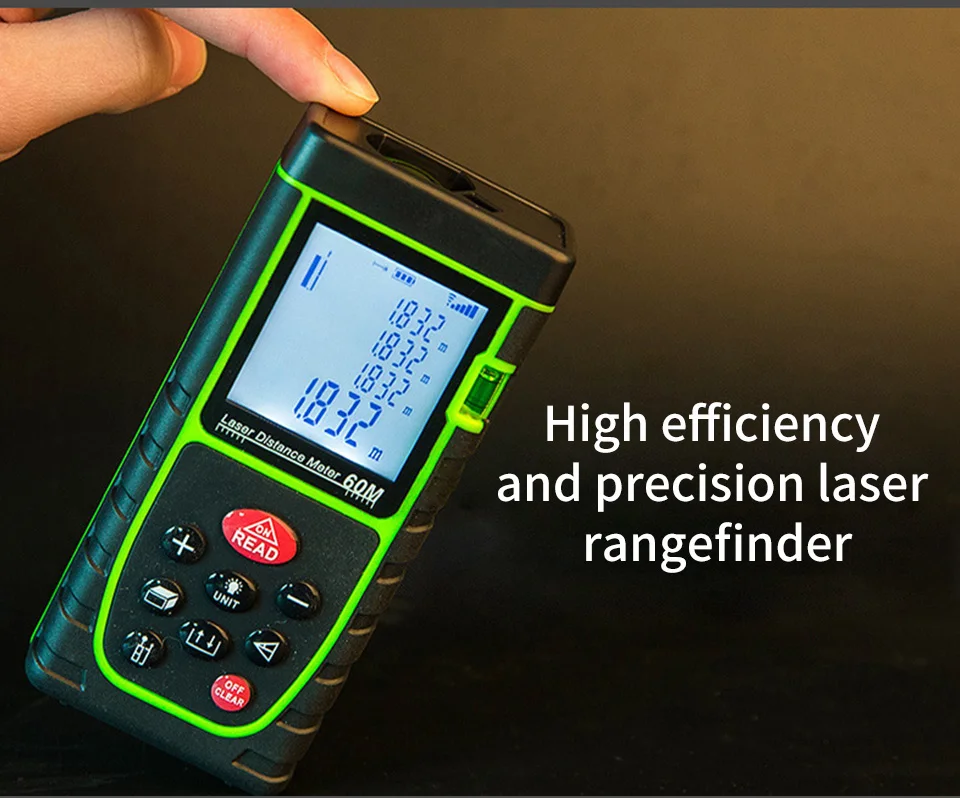 Laser Distance Meter 40M 60M 80M 100M Rangefinder Tape Range Finder Build Meas