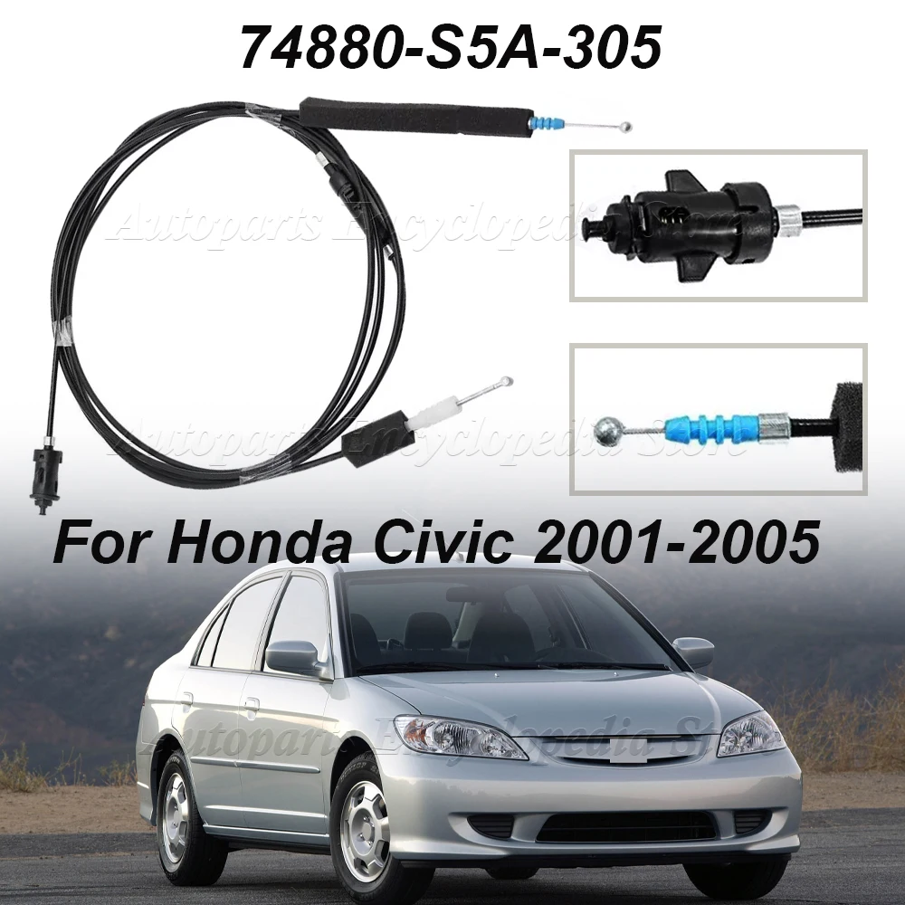 Genuine Honda Trunk & Fuel Door Release Cable For 2003-2007 Accord Sedan – OEM 74880-SDA-405