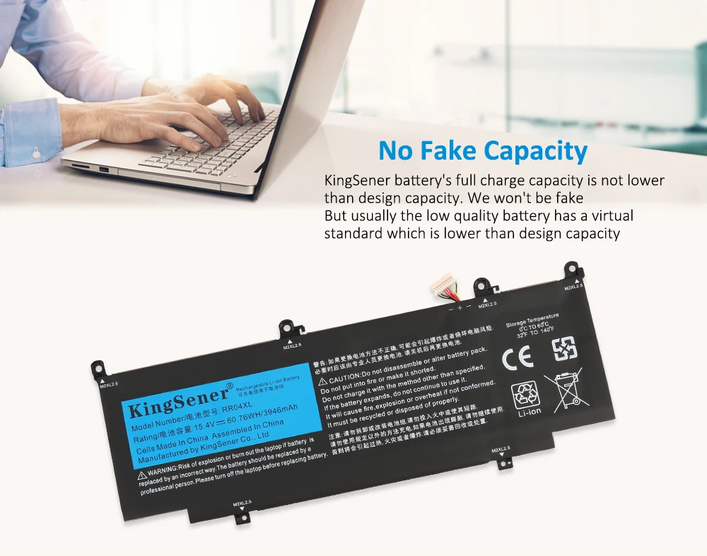 KingSener RR04XL L60373-005 Laptop Bateria Para HP