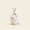 Creative Cartoon Black White Cats Animals Soft Stuffed Plush Exquisite Kawaii Backpack Decoration Keychain Birthday Gifts Kids 3