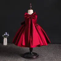 1 2 3 4 5 6 7 8 ans arc filles robe fête d'anniversaire bébé robe de baptême pour les filles princesse Costume de noël nourrissons robes 6