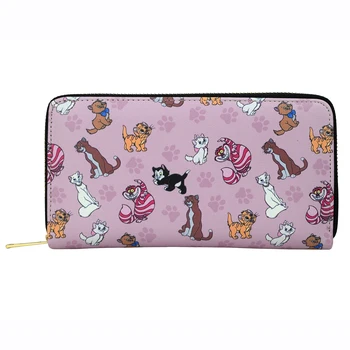 Portafoglio per gatti in pelle PU, borsa per gatti, porta cellulare, soldi e carte di credito