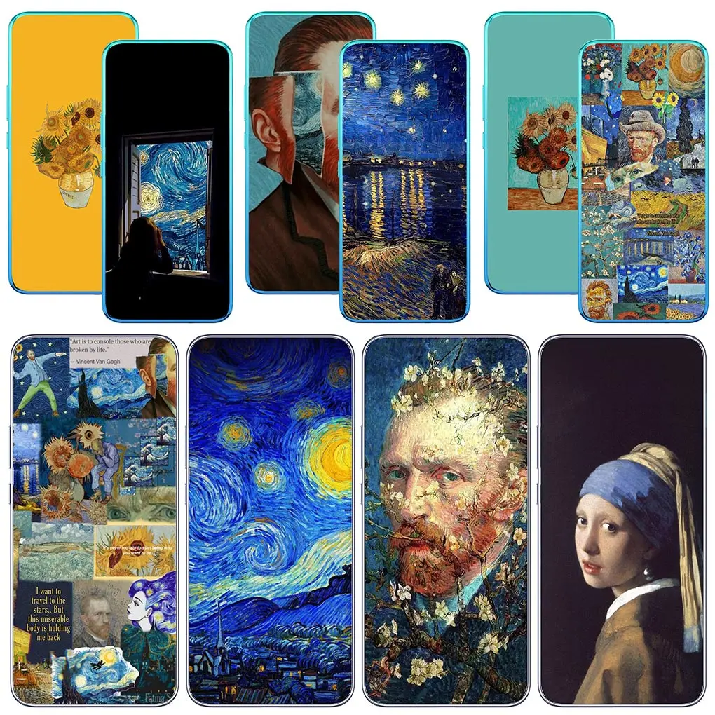 Van Gogh Sunflower Art Soft Phone Case Cover