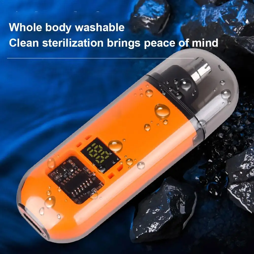 1pcs Portable Electric Nose Hair Trimmer USB Charging Nose Ears Hair Eyebrow Trimmer for Men Rechargeable Painless Set