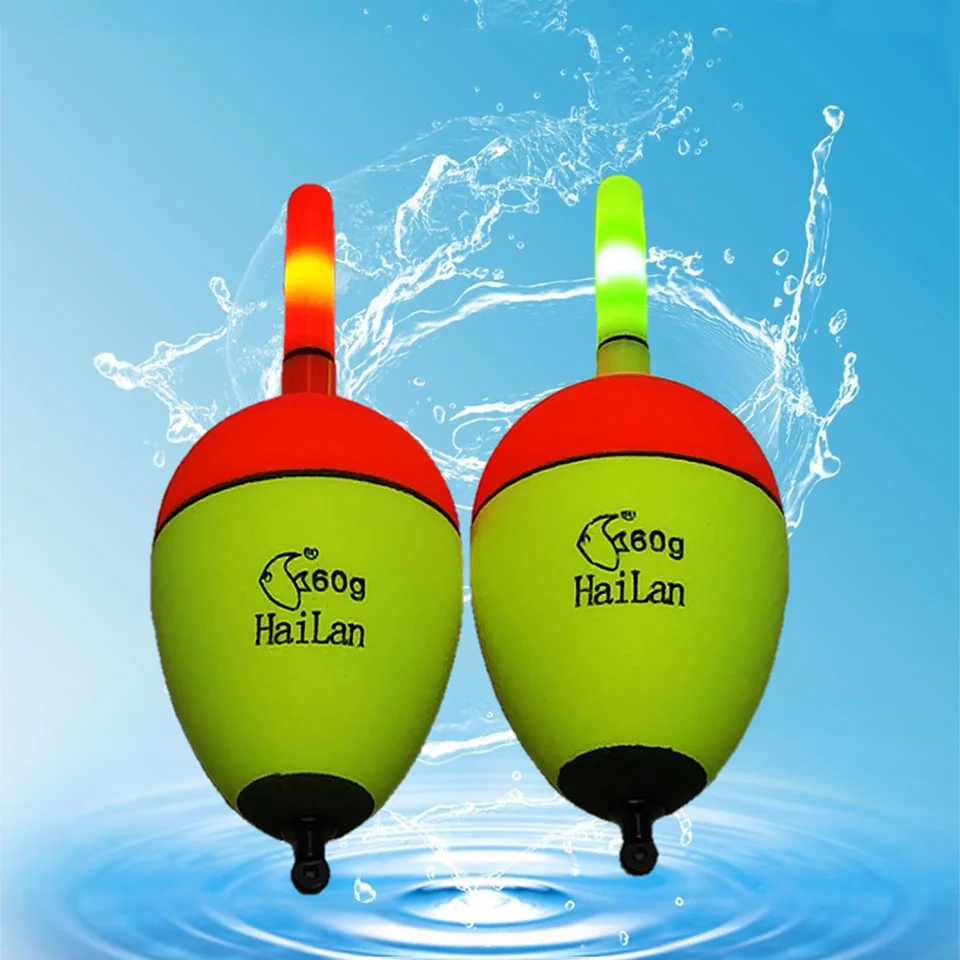 20g-100g Led Electronic Luminous Sea Light Fishing Float Rod Bobber Floats For Night Fishing