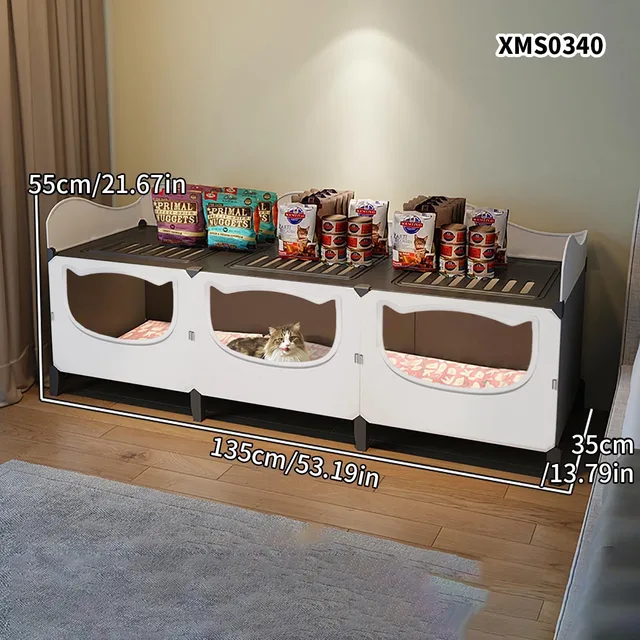 Cat Nest for All Seasons, Enclosed Cat Nest, Summer Cooling and Cooling, Bunk Bed, Two-Story House 6