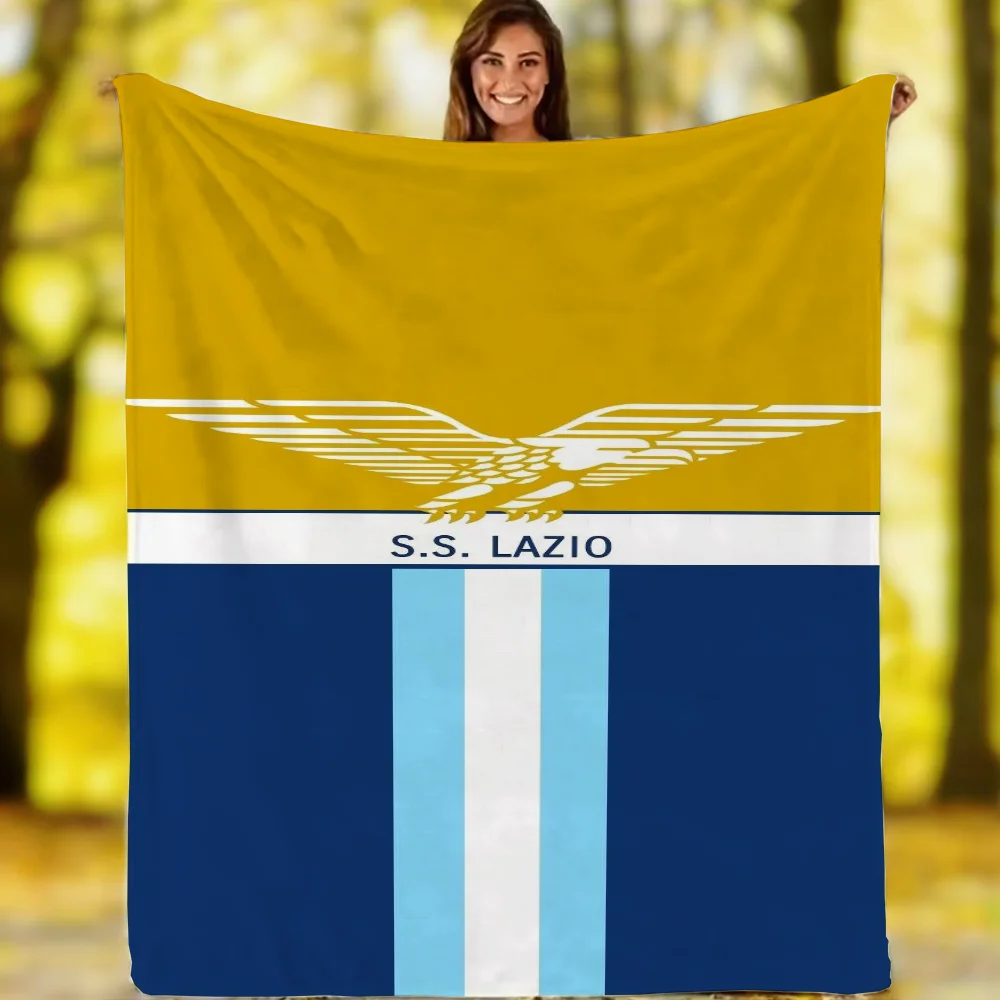 Nap Blanket Bed Lazio Logo Thermal Blankets for Bed Designer Throw Blanket for Sofa Luxury Home and Decoration Blankets & Throws 3