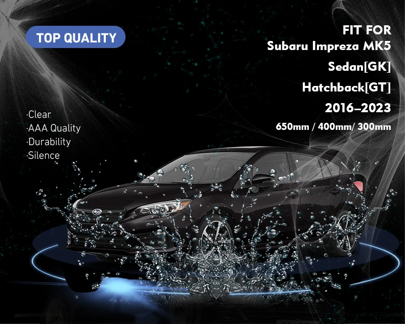 Wischerblätter-Set für Subaru Impreza XV MK5 GK GT 2017 2018 2019 2020 2021 2022 2023 vorne hinten Windschutzscheibe Windschutzscheibe 26 "16" 12" – Detail 1