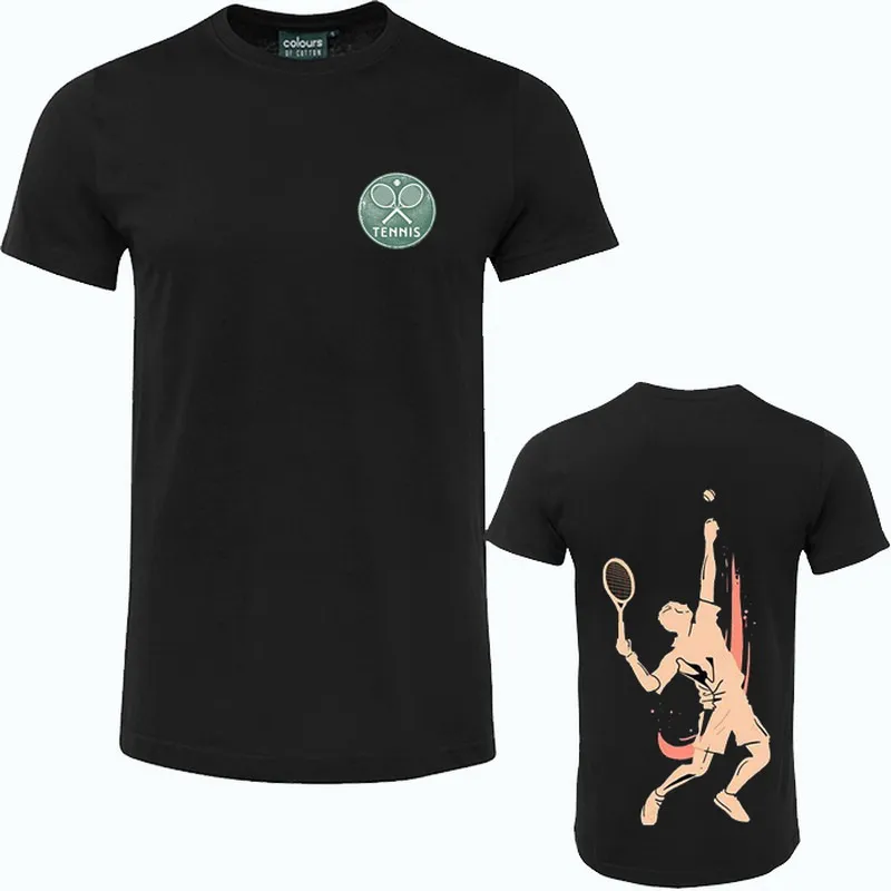 Funny Tennis Player Logo T Shirts Streetwear Short Sleeve Birthday