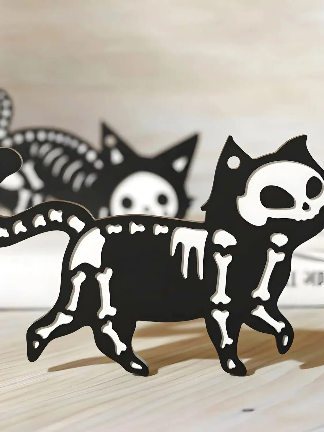 DIY Epoxidharz-Gießform Halloween Totenkopf Katze Silikonform Schlüsselanhänger Anhängerform – Detail 5