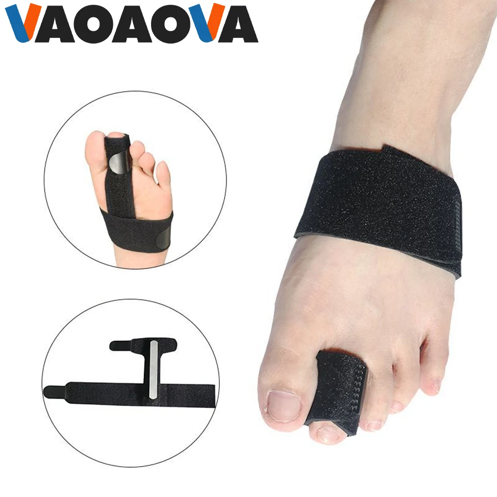 

VAOAOVA 1Pcs Toe Splint Corrector,Toe Straightener Separator with Anti-Slip for Sprain Joint Immobilization Fracture Pain Relief