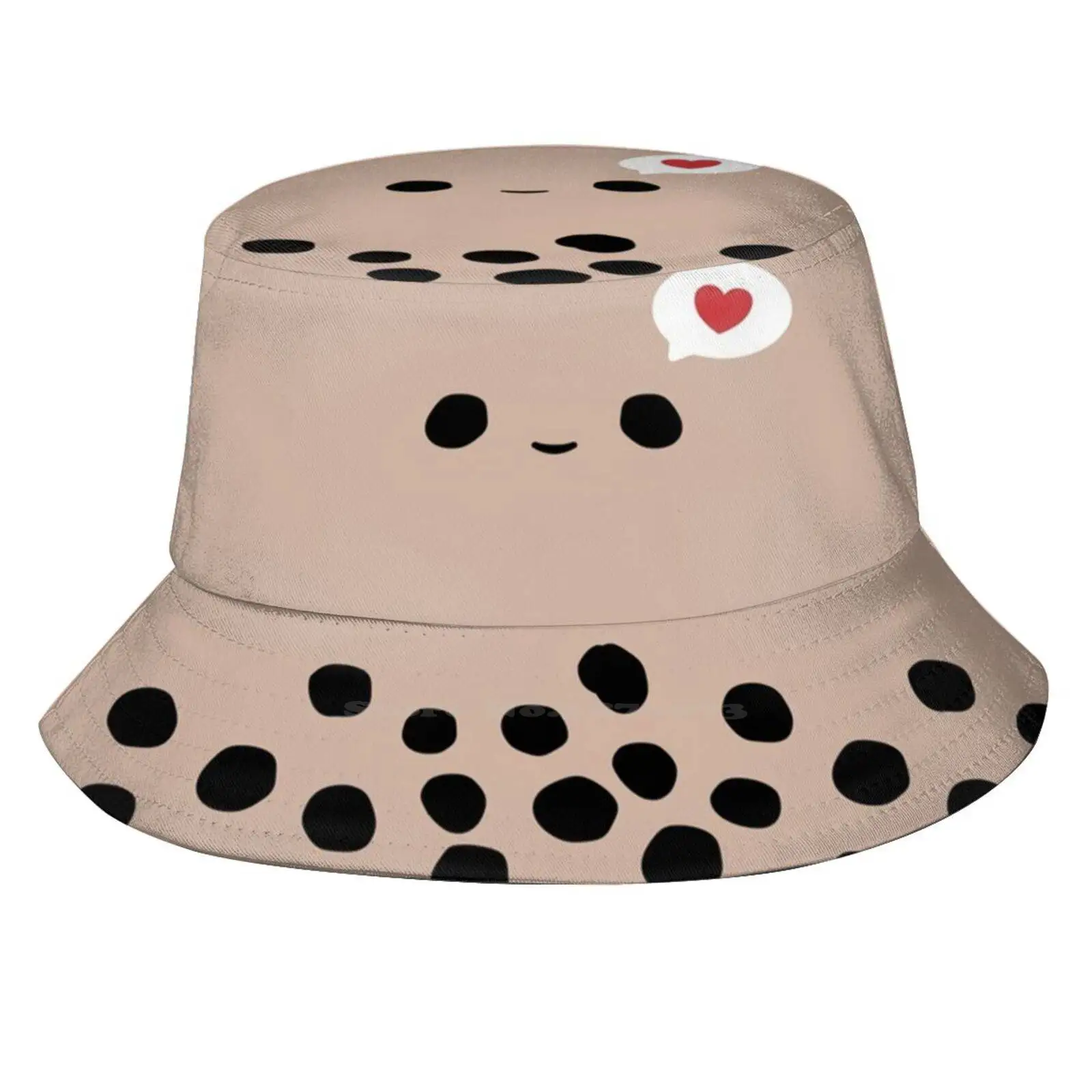 Kawaii Boba Tea Love Bubble Tea Flat Top Cappelli A Secchiello Traspiranti Boba Tea Tapioca Tea Milk Tea Perle Di Tapioca Cute Kawaii