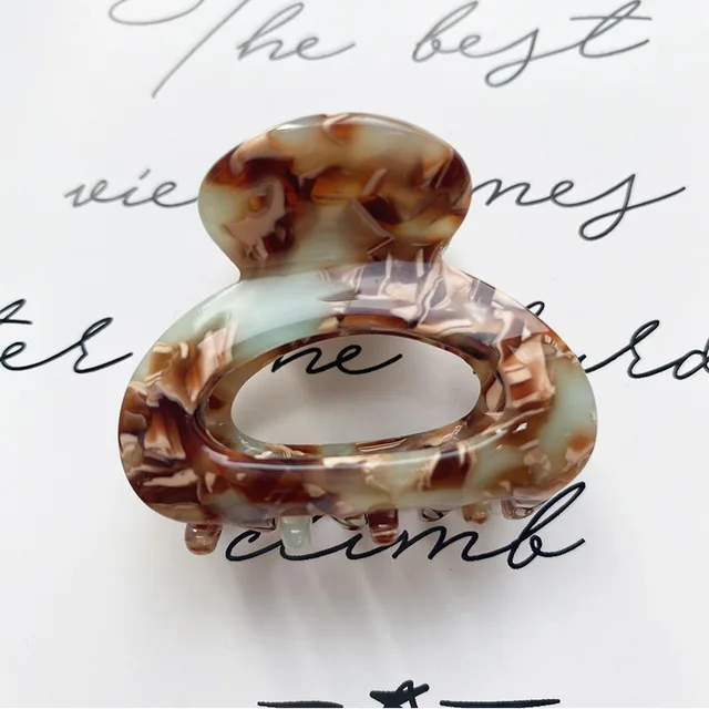 Sweet Mini Acetate Hair Clip for Women Girls Hair Claw Chic Barrettes Crab Hairpins Styling Claw Clips Fashion Hair Accessories XXD0019-2