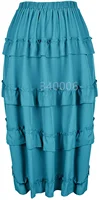Steampunk Women Skirts Gothic Irregular Shirring Pleated Party Maxi Long Skirt High Low Costumes Punk Sexy Corset Plus Size Red - Image 3