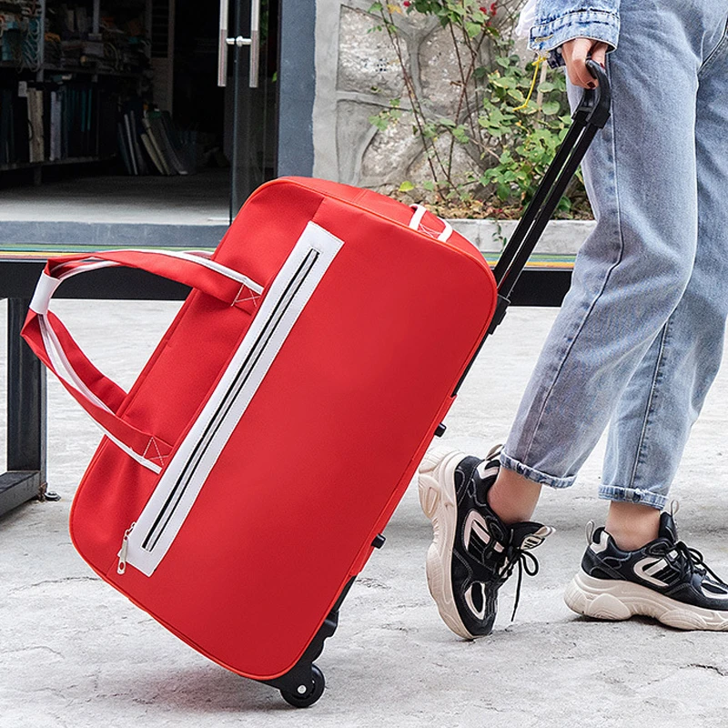 Sprong helpen Sociale wetenschappen Bagage Trolley Tassen Reizen Duffle Handtas Rollende Koffer Vrouwen Mannen  Reizen Bag Met Wiel Handbagage Tas Bagage Tas XA103C| | - AliExpress