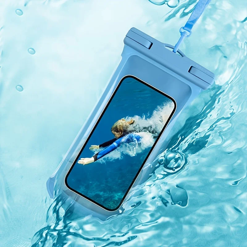 3D Clear Soft-Edge Waterproof Phone Pouch for Beach & Travel Adventures